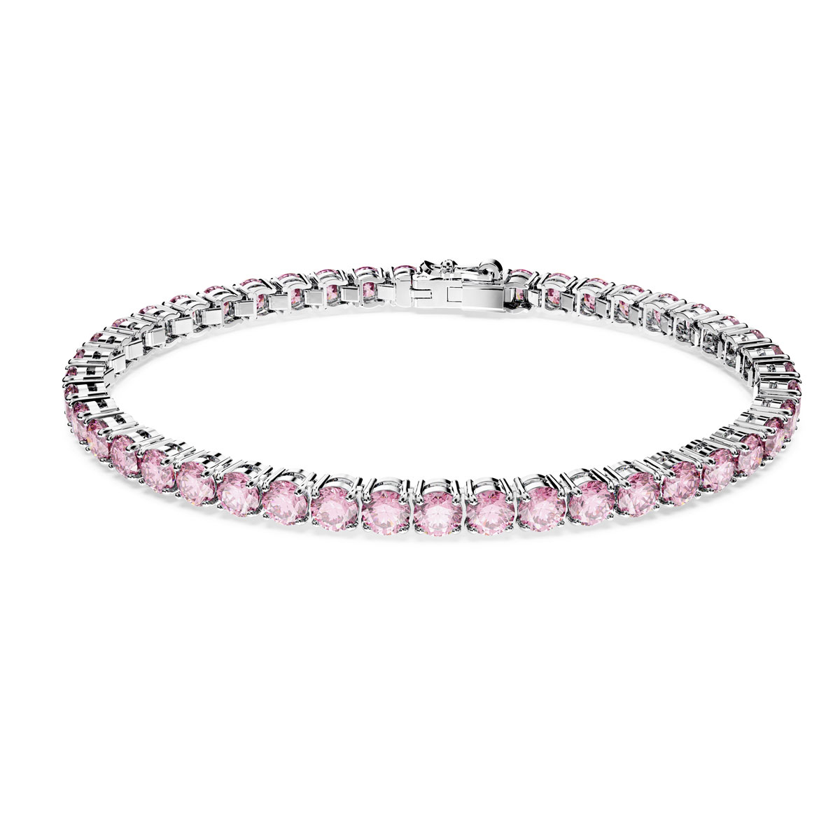 Swarovski Jewelry Pink and Rhodium Matrix XL Bracelet